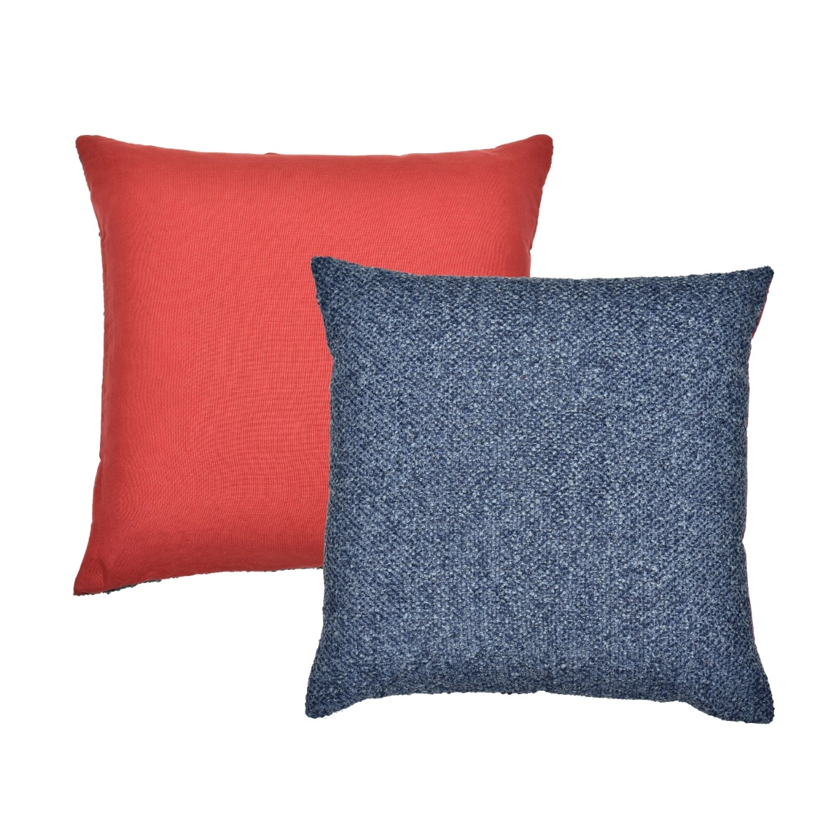 Almofada Bouclé Blue Com Linho Spice - SKU 00892617