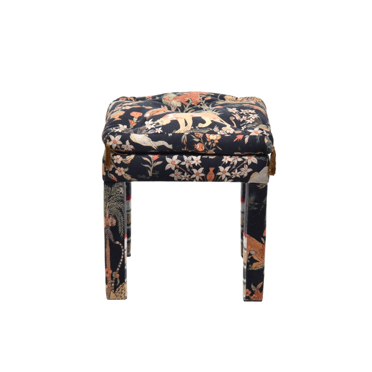 Banqueta Futton Bistrol Black Com Tassel - SKU 02100755