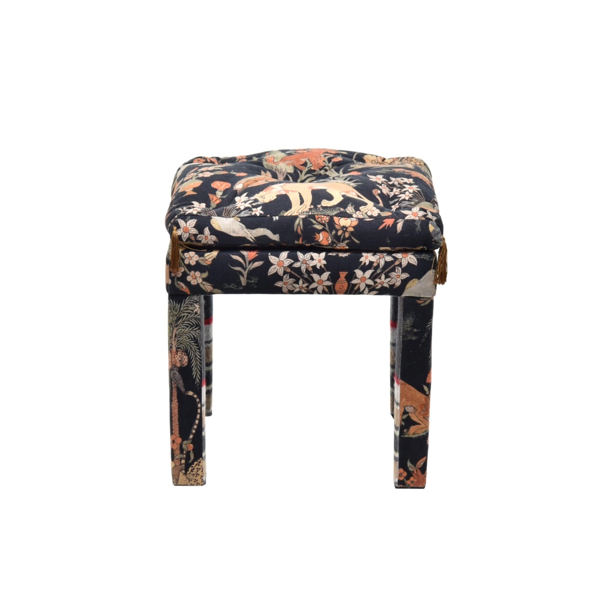 Banqueta Futton Bistrol Black Com Tassel - SKU 02100755