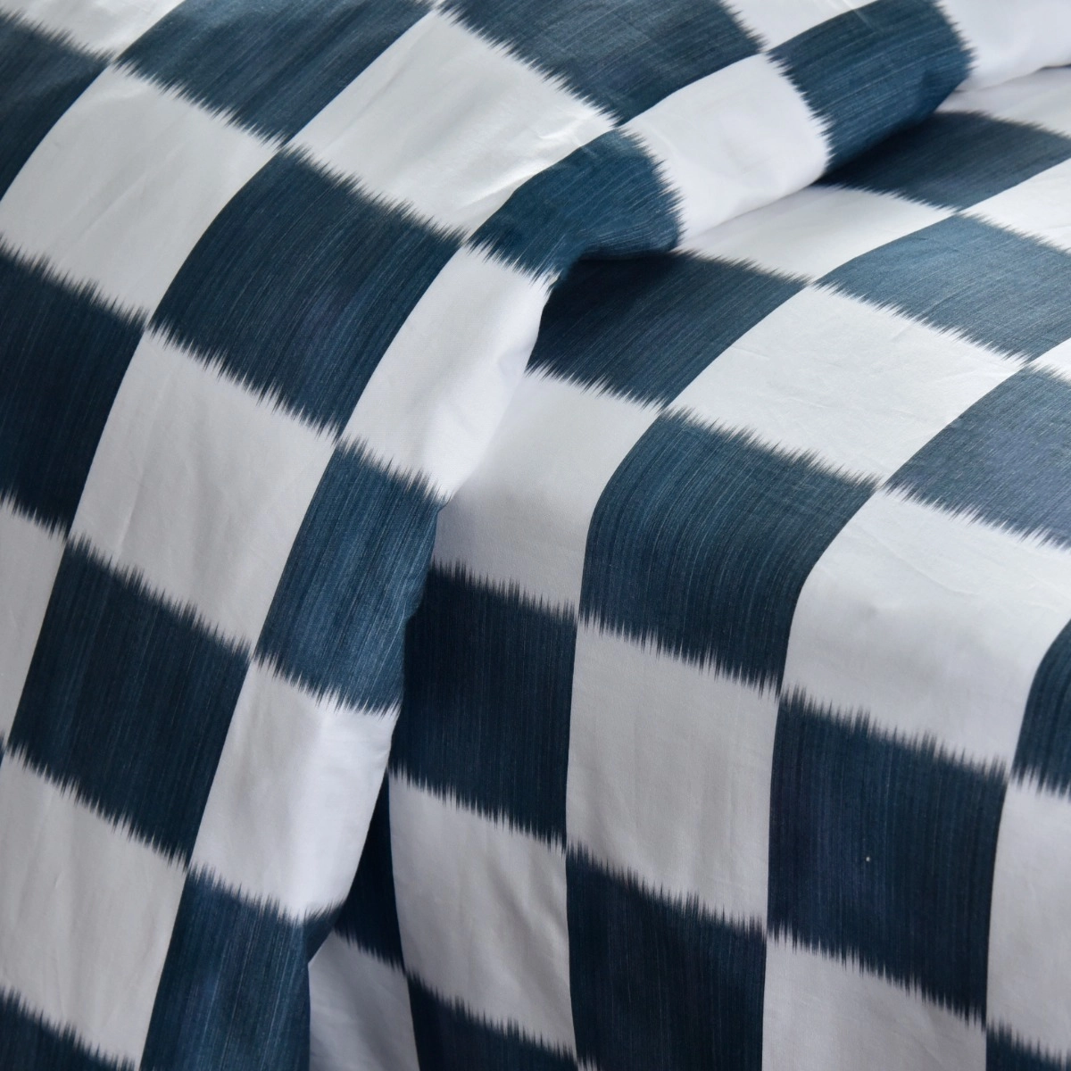 Capa Duvet Xadrez Denim - SKU 05500143