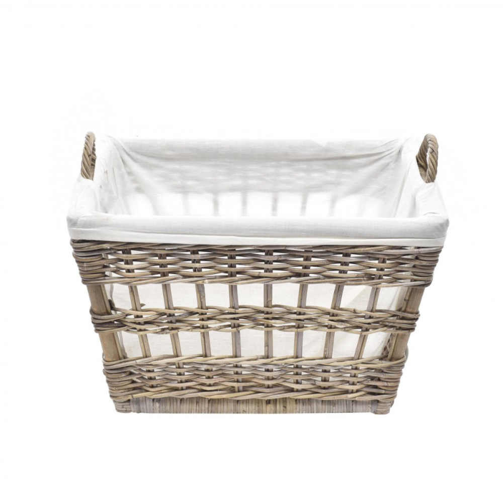 Cesto Rattan com Forro G