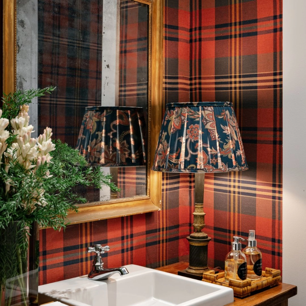 Cúpula Franzida Paisley Blue-GG