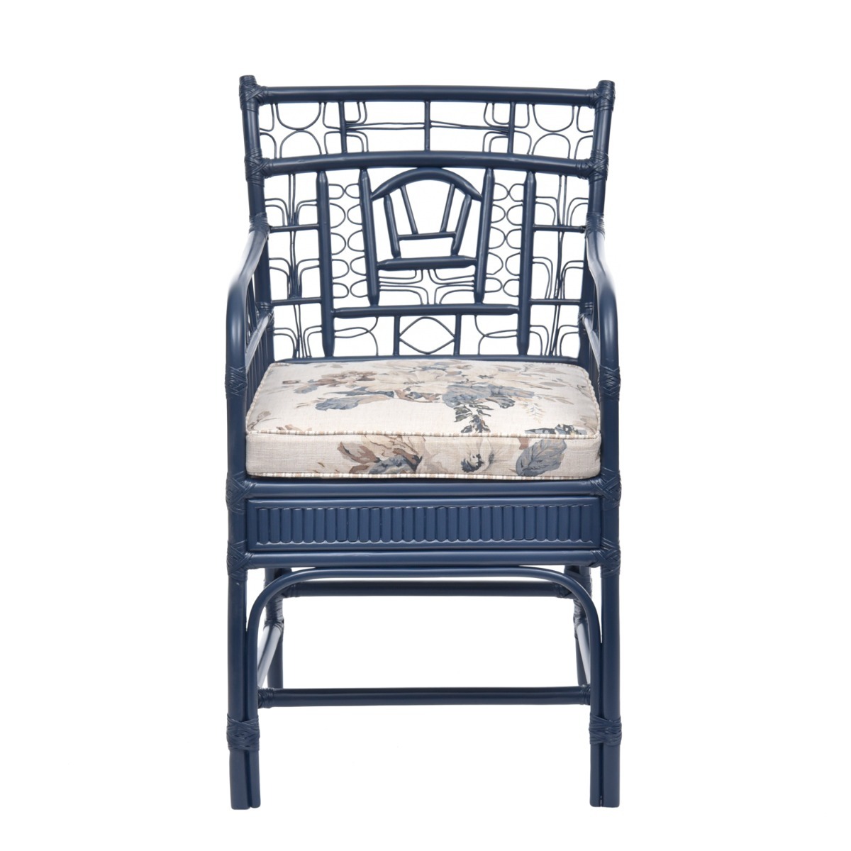 Cadeira Cana Reta Flor Acácia