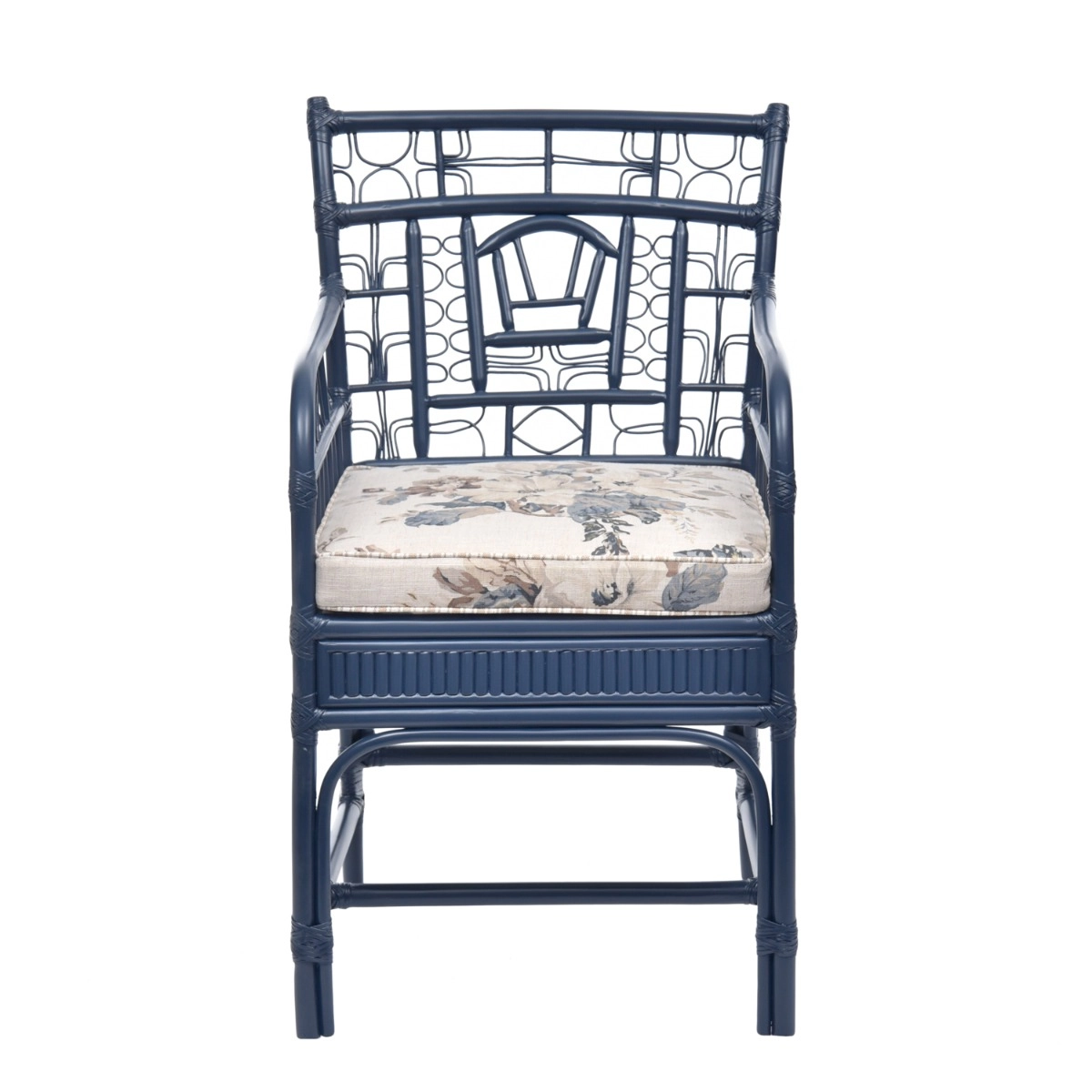 Cadeira Cana Reta Flor Acácia