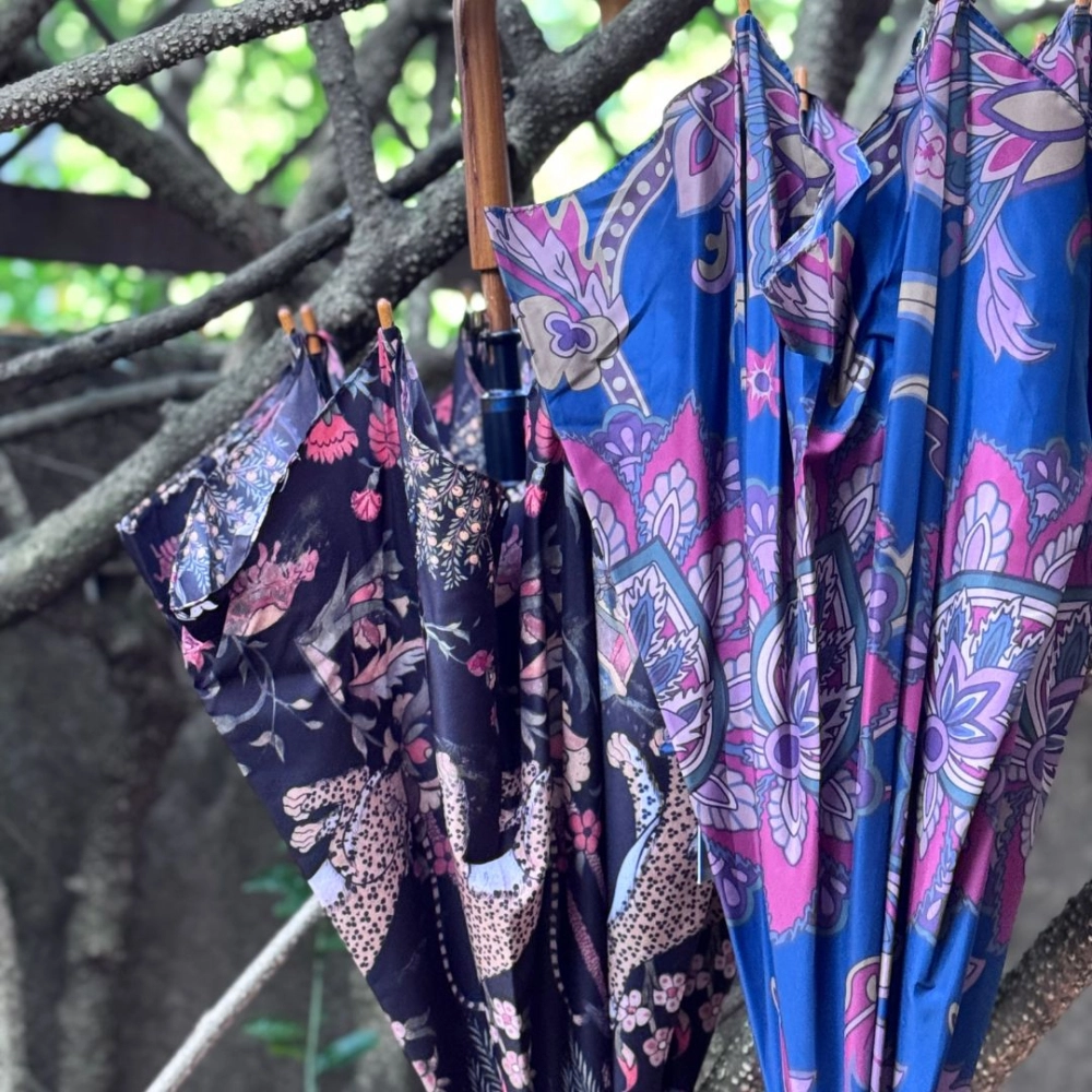 Guarda-Chuva Paisley Azul