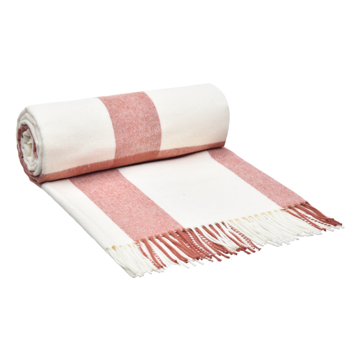 Manta Xadrez Spice com Franja - SKU 08600180