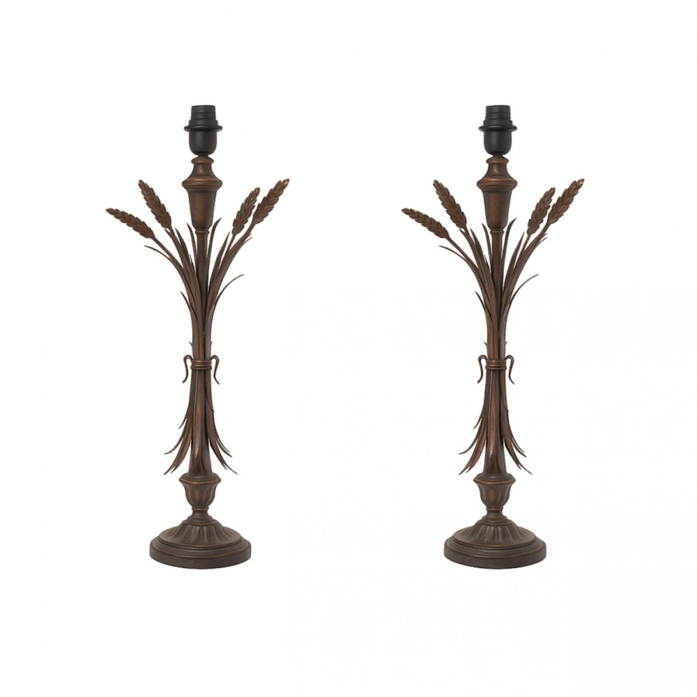 Par Abajur Trigo em Cobre