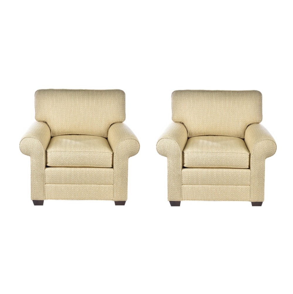 Par de Poltronas Chevron Europeu