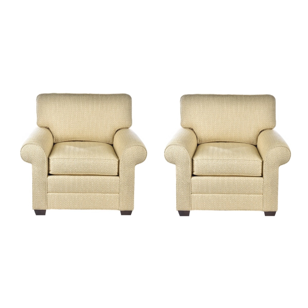 Par de Poltronas Chevron Europeu