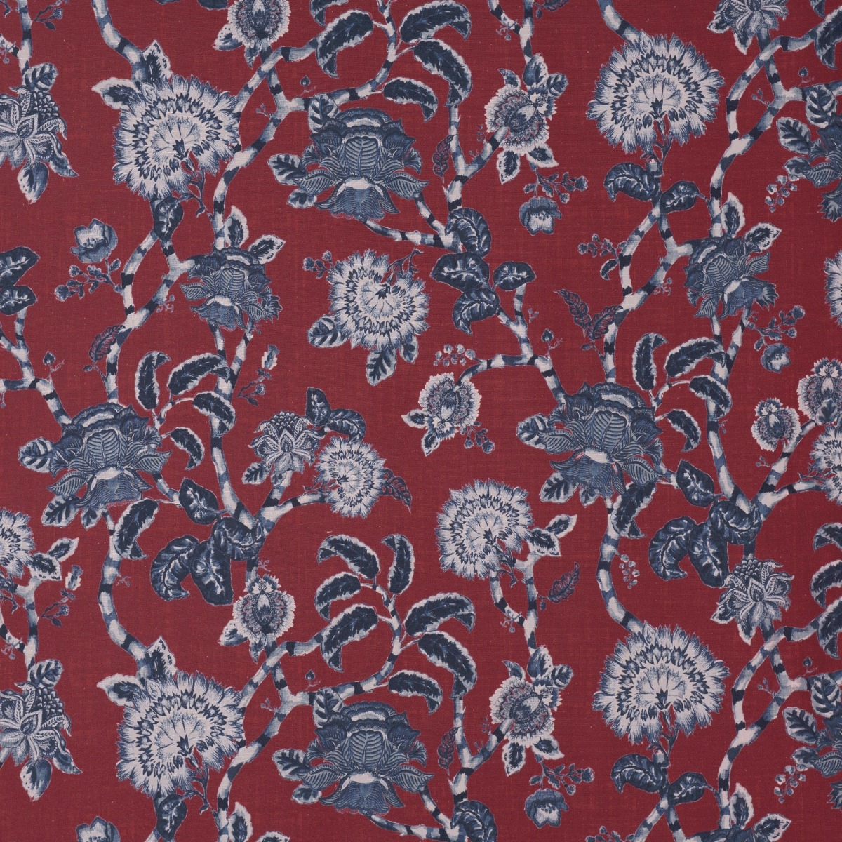 Tecido Floral Dália Red - SKU 24404007