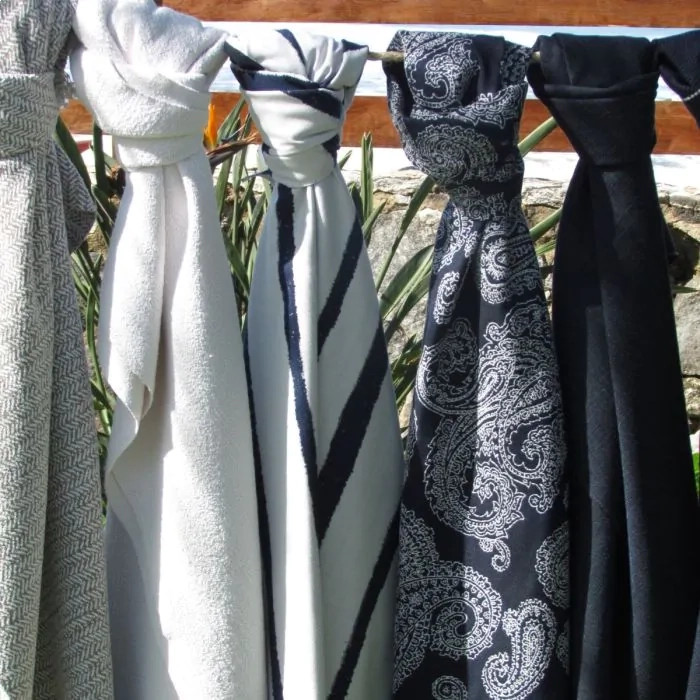 Tecido Jacquard Lista Navy by Sunbrella