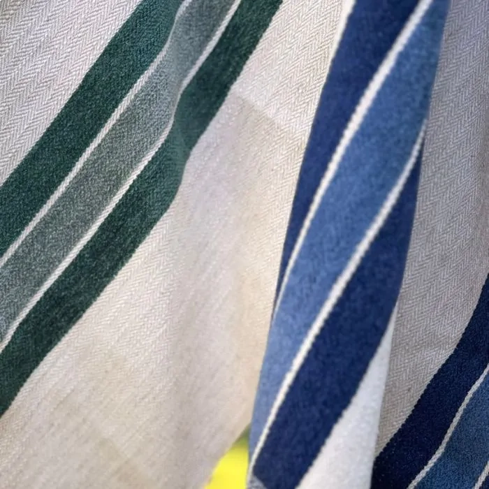 Tecido Lista Chenille Blue