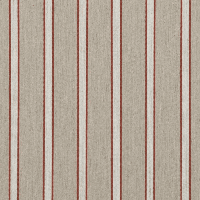 Tecido Lista Hindu Natural Rusty