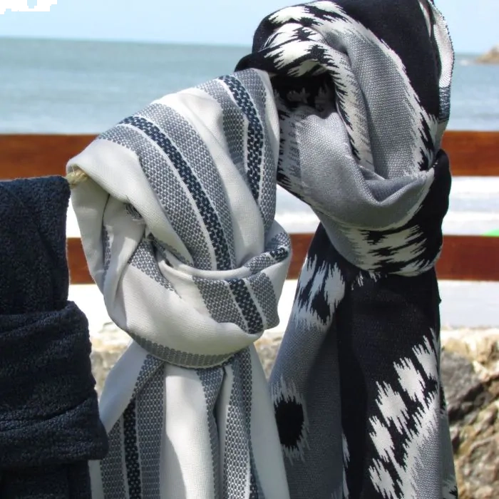 Tecido Lista Tripla Navy e Denim by Sunbrella