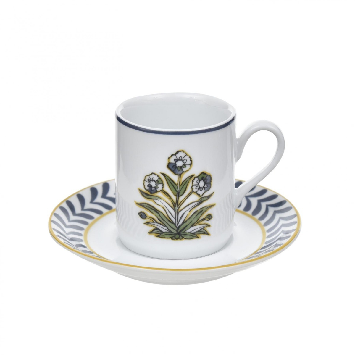 Xícara com Pires Floral Zanzibar - SKU 39500034