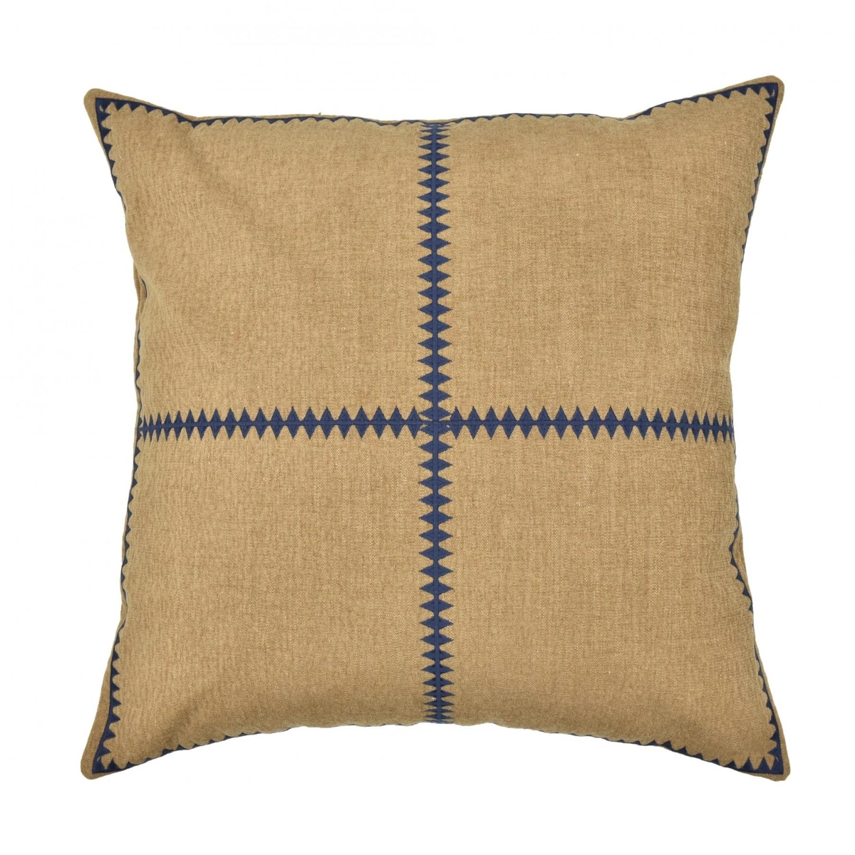 Almofada Bordada Tramado Devorê Camel