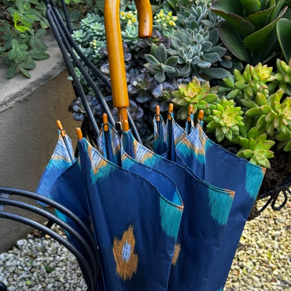 Guarda-Chuva Ikat Denim Zanzibar