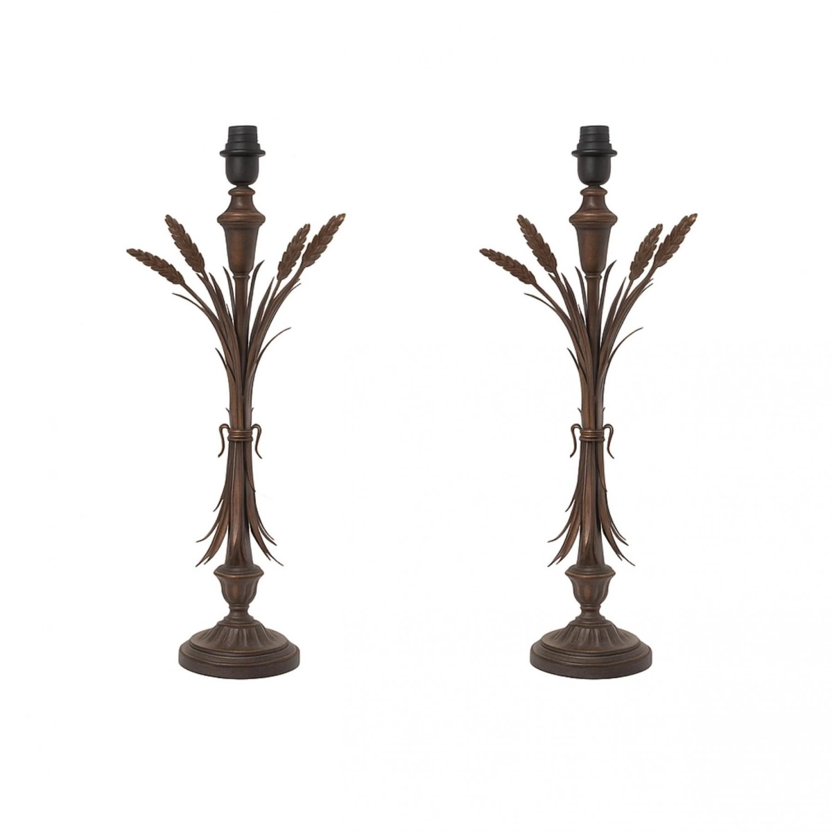 Par Abajur Trigo em Cobre