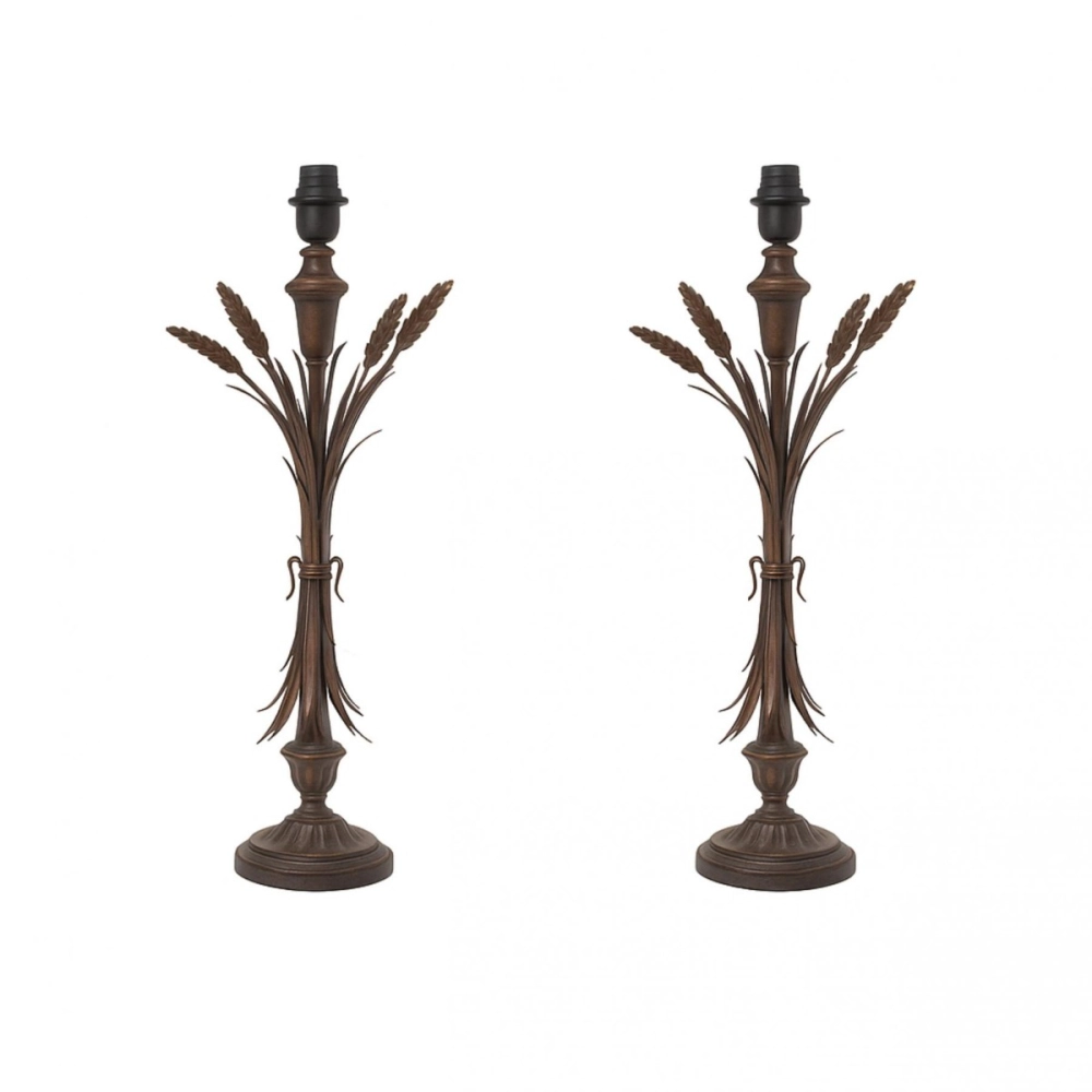 Par Abajur Trigo em Cobre