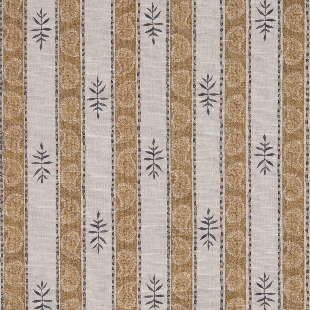 Tecido Lista Paisley Camel