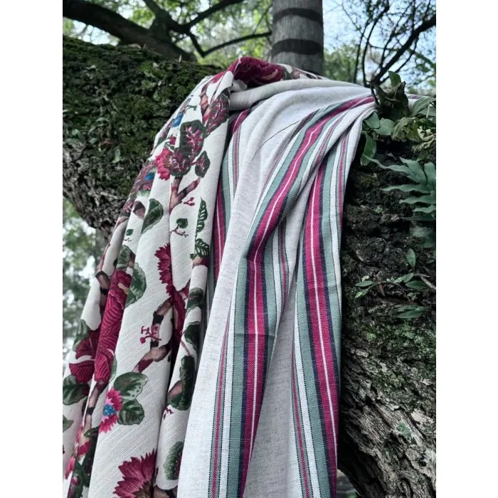 Tecido Lista Peônia